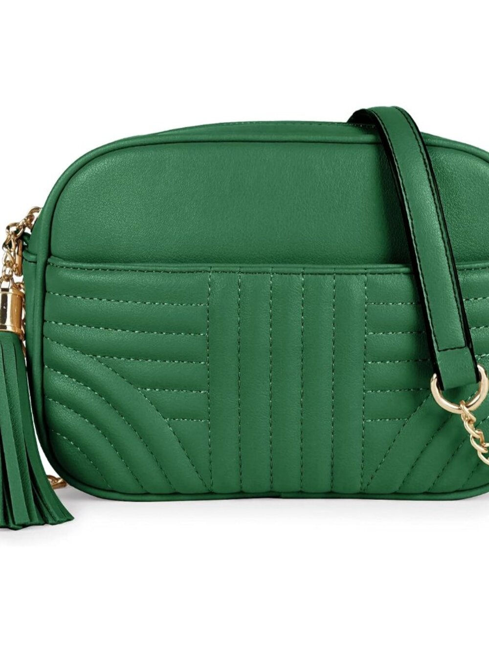 Quilted Crossbody Bags for Women - Stylish Camera Bag with Tassel - Lightweight